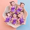 10Pcs New Cute Resin Ballet Dance Girl Series Flat Back Parts Embellishments For Hair Bows Accessories