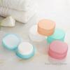 1PC Round Travel Soap Box Creative PP Bathroom Travel Waterproof Sealed Portable Soap Box With Lid Soap Rack Supplies