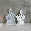 New DIY Cake Tea Light Gypsum Craft Gifts Making Home Brithday Decor Candle Holder Silicone Mold Heart Cake Candlestick Resin