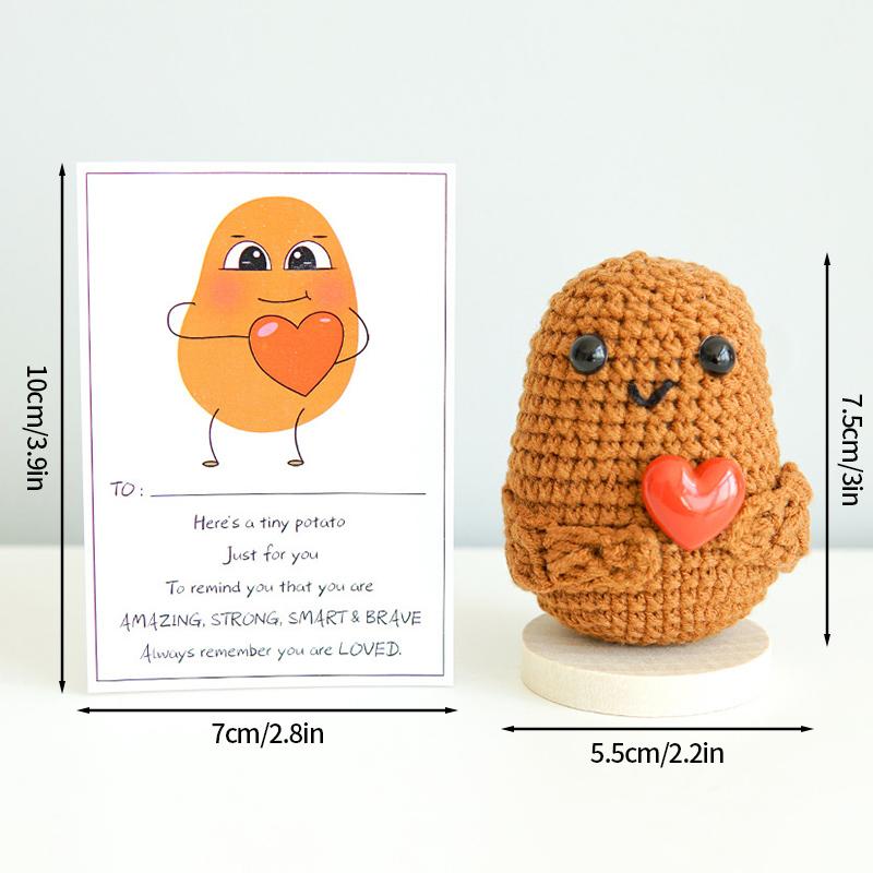 Cartofi croșetat Artificial Croșetat Cartofi Kit de jucărie Accesorii pentru birou Ornament de birou pentru cameră Decor pentru cameră pentru copii Decor pentru acasă