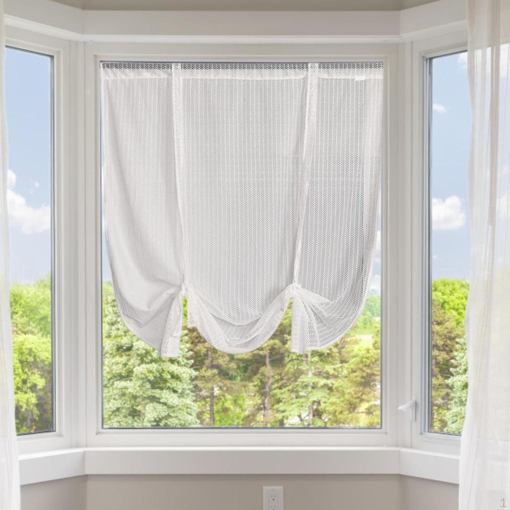 Adjustable Curtain for Home Decor Unique Tie Up Design Bedroom and Bathroom