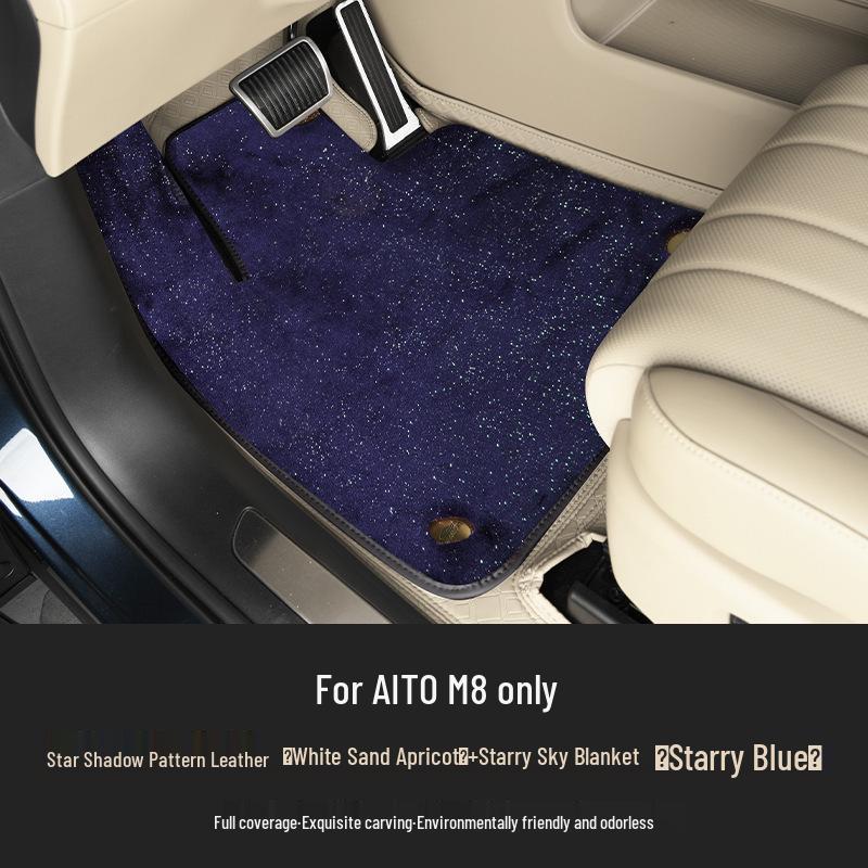 AITO M8 Floor Mats: Premium Aviation Soft Padding for Complete Interior Decoration and Protection