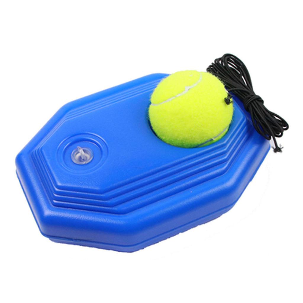 Tennis Trainer Rebound Ball for Beginner Indoor/Outdoor, Training Equipment with Elastic String Weighted Base, Portable Tennis Trainer for Kids Adults