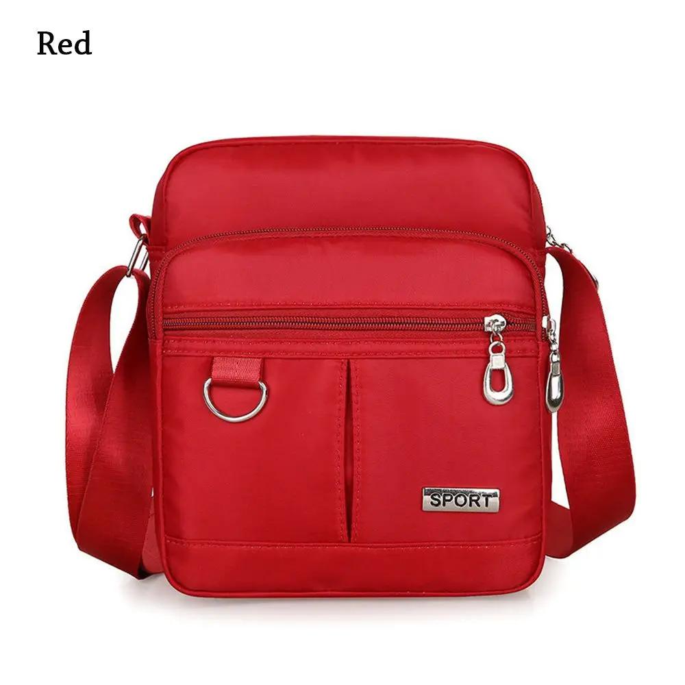 Mehrere Taschen Hohe Kapazität Damen Nylon Umhängetasche Cross Body Schultertasche Messenger Tasche Oxford Klappe Handtaschen