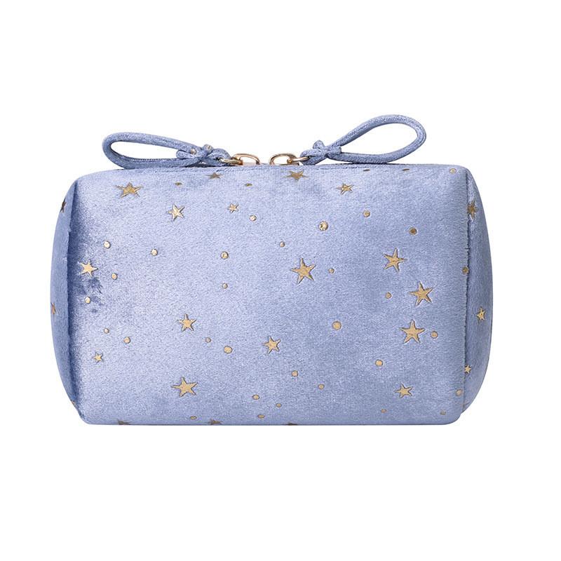 

Minimalist Portable Makeup Pouch With Plush Star Design For Beauty Essentials StyleA