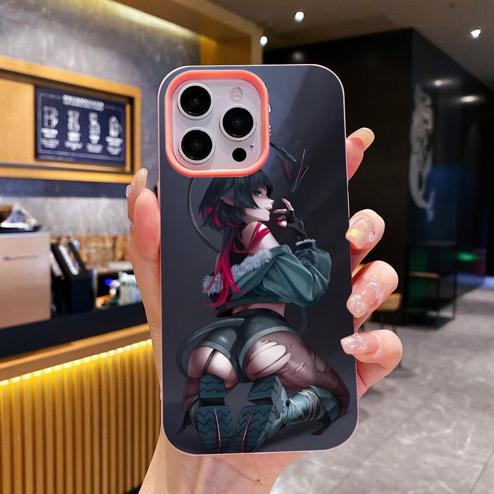 

ZZZ Чехол для телефона Jane Doe для iPhone 17 16 15 14 13 12 11 Air Pro Max Plus Желейный Двухслойный Розовый Чехол iPhone 15 Pro