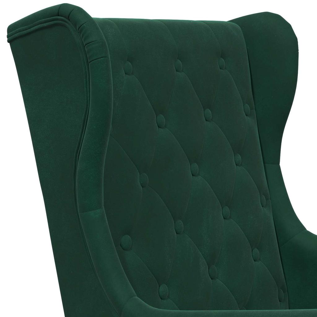 Armchair Dark Green Velvet