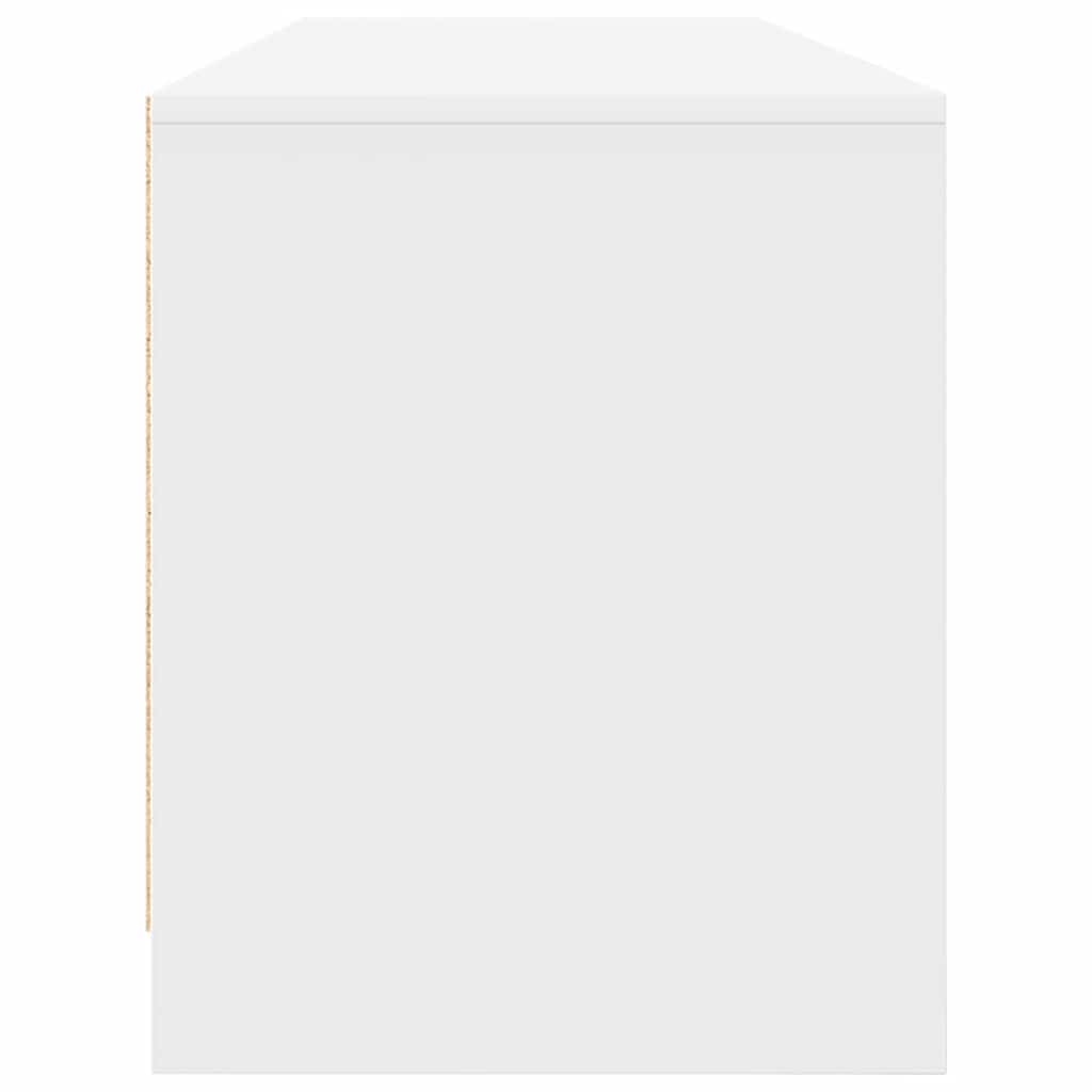 TV Stand White 188.5x41x50 Cm Engineered Wood