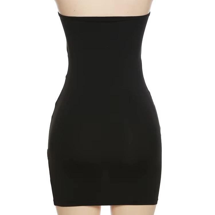 Parti Askısız Elbise Kadın Yama İşi File Yaz Parti Kıyafeti Kolsuz Gece Yarısı Seksi Kalça Mini Bodycon Dar Kulüp Kıyafeti