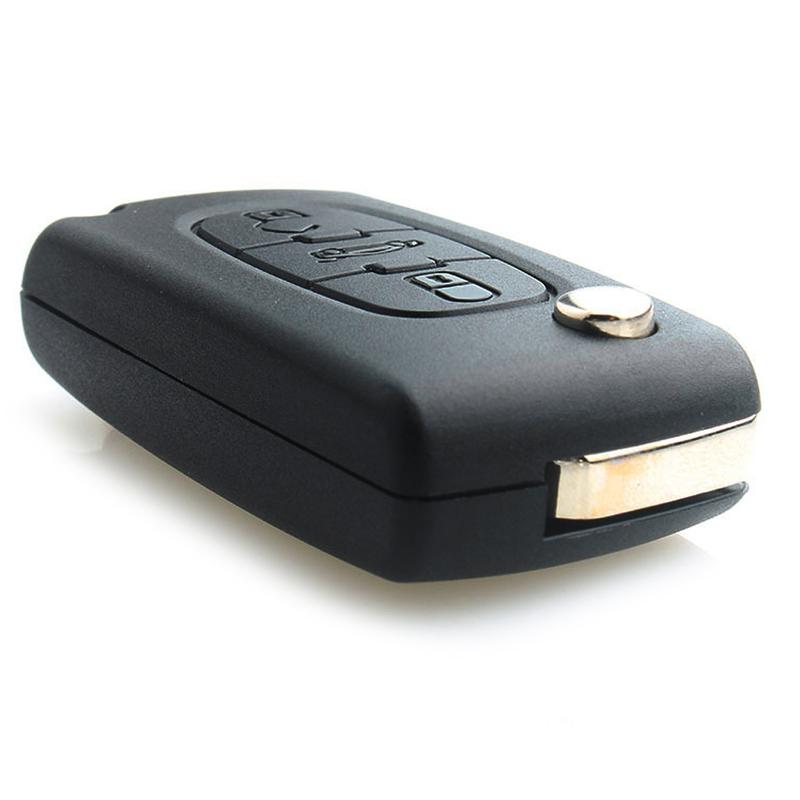 Flip Remote Key Fob Case Shell 3 Button Fit for Peugeot Expert Fiat Scudo Citroen Dispatch Toyota ProAce 2013 2014 2015 2016