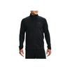 Under Armour Pique Track Jacket With Breathable Zip-Up Collar Men Jackets Black 1366202-001