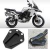 Motorrad Anti-Rutsch Fuß-Seitenständer Verlängerungsplatte Vergrößerung Passend für Benelli TRK 502(Schwarz)