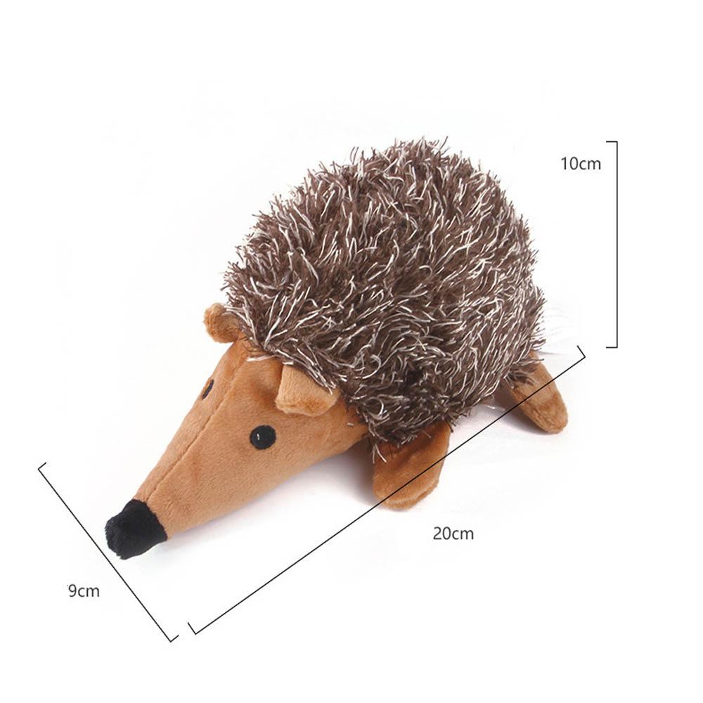 Giocattolo Peluche Riccio per Cane con Suono Morso Durevole Dente Interattivo Accessorio per Animali Domestici per Cucciolo