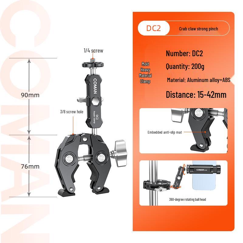 

8-Section Universal U-Shaped Tripod with Strong C-Shaped Clamp for Cameras