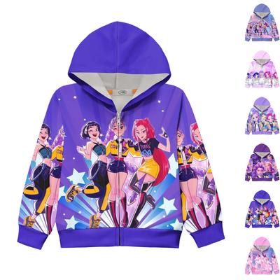 Children's Long-sleeved Loose-fitting Pullover Hoodie With Drawstring And Solid Color