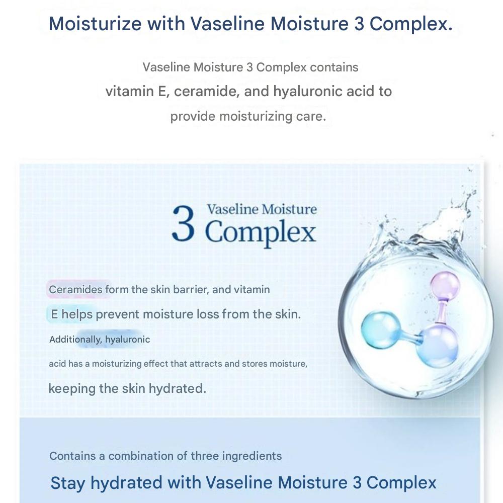Vaseline Daily Moisture Body Wash 800ml X 2ea