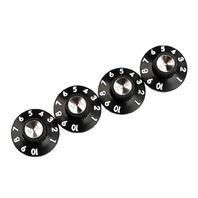 4Pcs Guitar Speed Control Knobs Electric Guitar Top Hat Knobs Plastic Guitar Volumes Tone Control Knobs Easy To Use