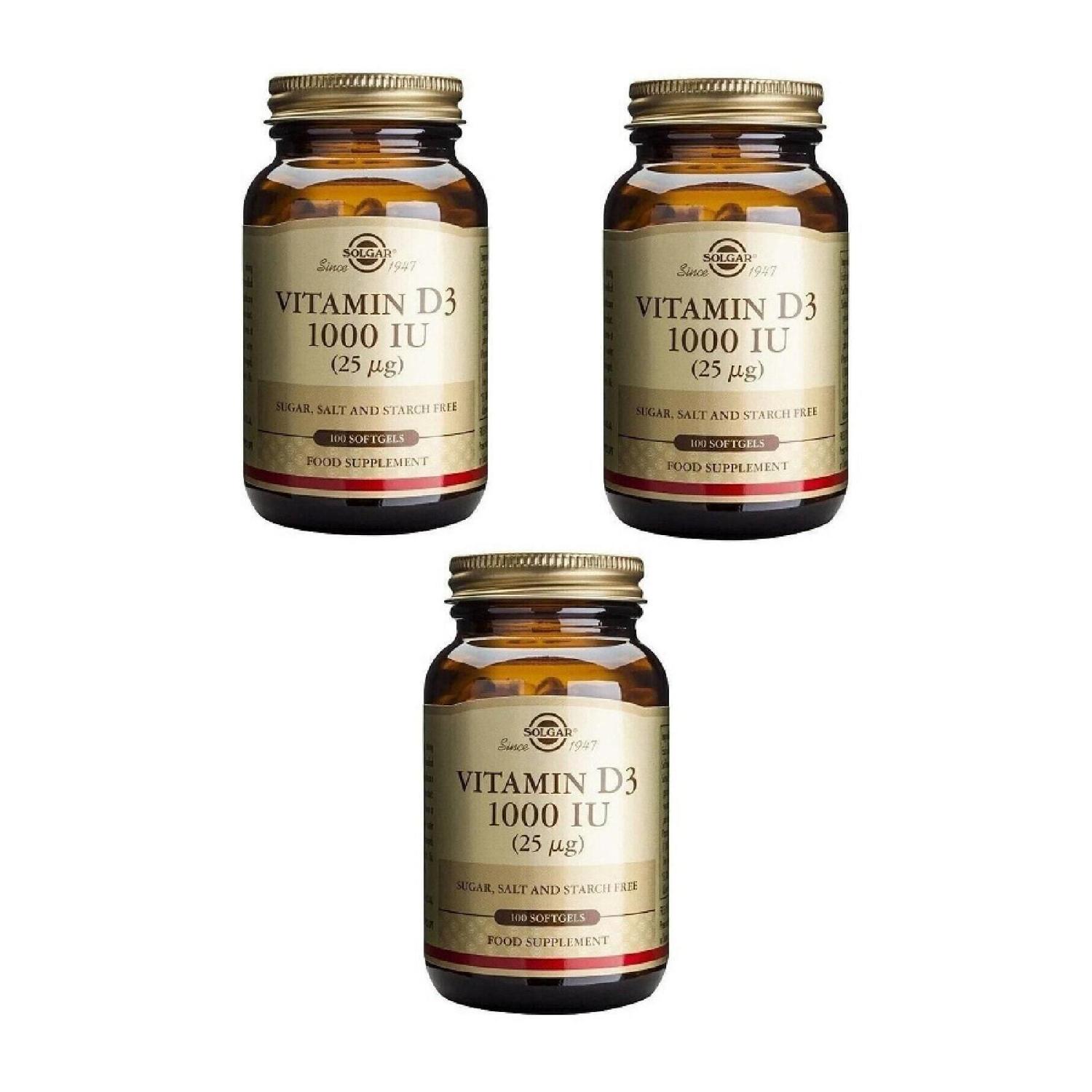 

Vitamin D3 1000iu 100 Capsules