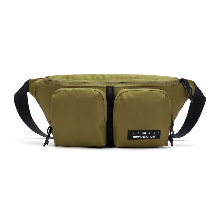 New Balance 4.3L Fashion Versatile Sports Practical Lightweight Fabric Shoulder Crossbody Waist Bag Unisex bags Khaki-Green LAB13626OV Khaki Green