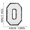 White 7Cm English Letter Embroidery Cloth Sticker Computer Embroidery Label Clothing Accessories Decorative Embroidery Sticker Ironing Stamp