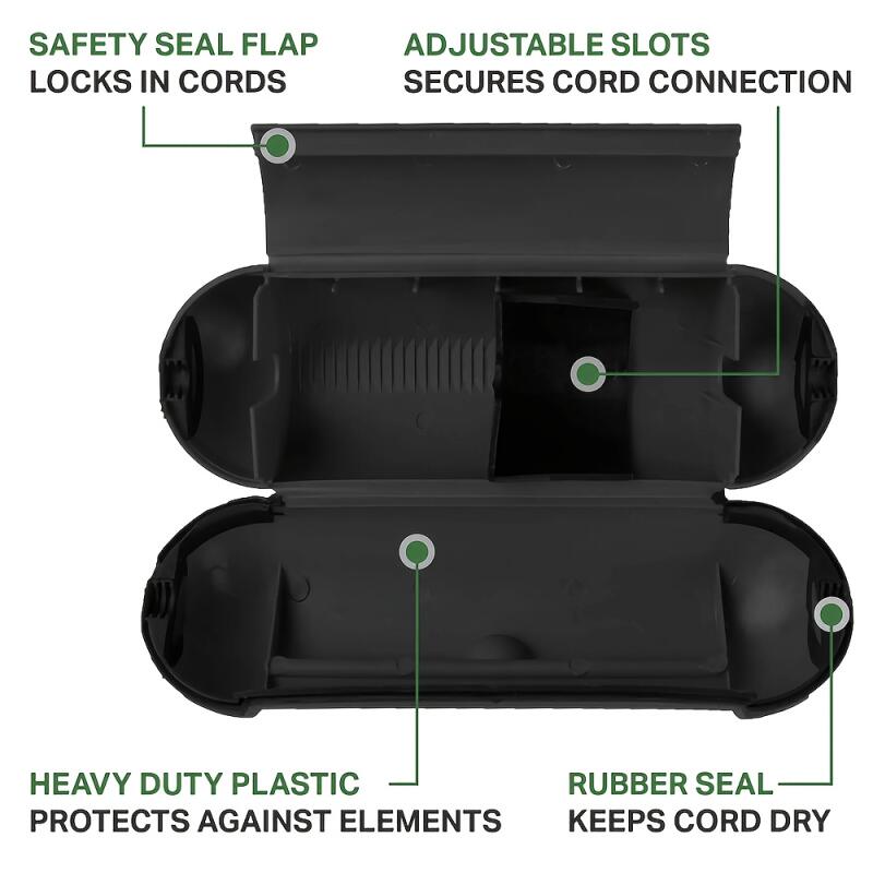 Wasserdichte Drahtschutzbox Elektrische Sicherheit Funktionelles Gehäuse Sicherheitsorange Verschluss Wasserdichte Box Werkzeuge für den Außenbereich Neu 2025