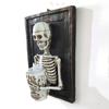 New Halloween Skull Photo Frame Candle Light Resin Skull Collision Horror Atmosphere Decoration Resin Ornaments