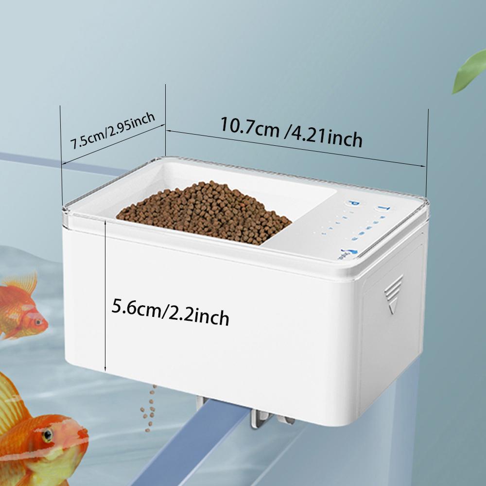100ML Large Capacity Fish Feeder Mobilephone APP Control WiFi Intelligent Timing Automatic Feeder Aquarium Goldfish Feeder