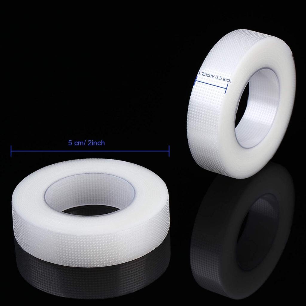 BBC Lash Tape - 0.5" Transparent White Micropore Medical Tape for Eyelash Extensions | Gentle On Skin, Latex-Free, Ideal for Lash Extensions