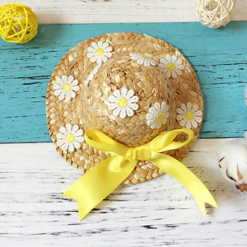 Daisy Straw Puppy Hat Cat Summer