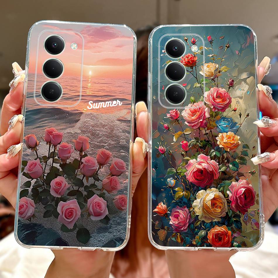 Für Xiaomi Redmi 15 5G Note 15R Elegante Blume Schmetterling Handyhülle Für Redmi Note15R Redmi15 5G Weiche Silikon TPU Hüllen