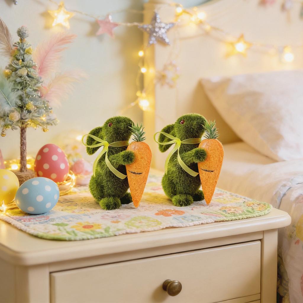 Easter Simulation Rabbits, Easter Bunny Ornaments, Easter Gift Handicrafts