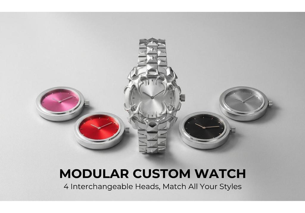 Original Alabaster-Style Irregular European/American Watch - Trendy, Fashionable Niche Design.