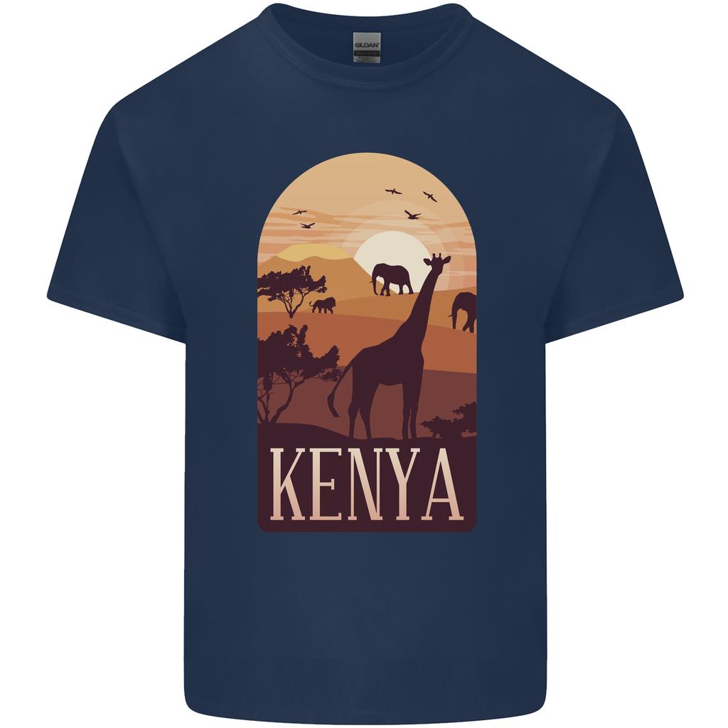 Kenya Safari Souvenir Unisexs Light Cotton Tshirt
