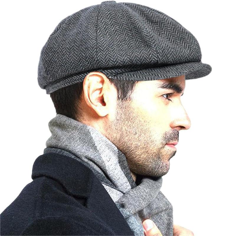 British Retro Octagonal Hat Men Artistic Casual Newsboy Cap Spring And Autumn Fashion Versatile Beret Women Painter Hat 55-60Cm