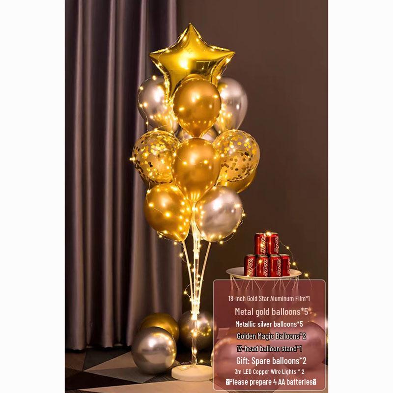 Luminous Balloon Floor Stand for Events: Birthday, Wedding, Anniversary, Party, and More.