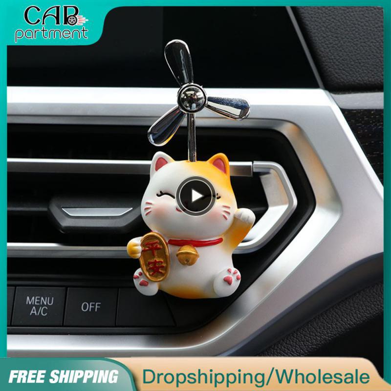 

1 ~ 5 шт., автомобильный освежитель воздуха с милым котом, диффузор аромата, милые животные, аксессуары для интерьера, автомобильный кондиционер, выходное отверстие