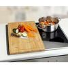Planche à découper - wenko - bambou - 30 x 52 cm - 3-en-1 - marron