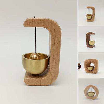 Brass Wood Shopkeepers Bell Loud Sound Front Door Hanging Bell Wind Chime Magnetic Door Opening