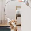 Self-amusement Cat Badminton Stick Bite Resistant Detachable Teasing Cat Stick with Balls Cat Interactive Toy Pet Supplies