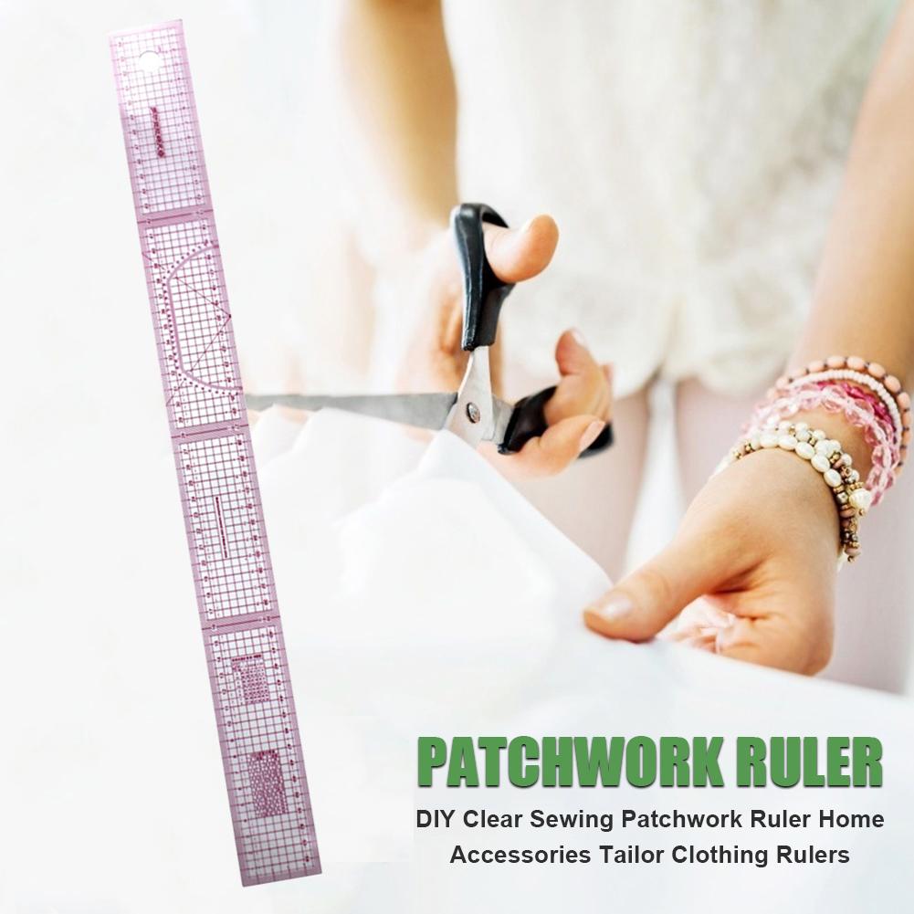 Measuring Ruler Sewing Patchwork Footage Tailor Yardstick Cloth Cutting Ruler