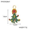 CARLIDANA Unique Diy Jewelry Charms Accessories Tree Santa Claus Enamel Christmas Charms for Bracelet Necklaces Waterproof