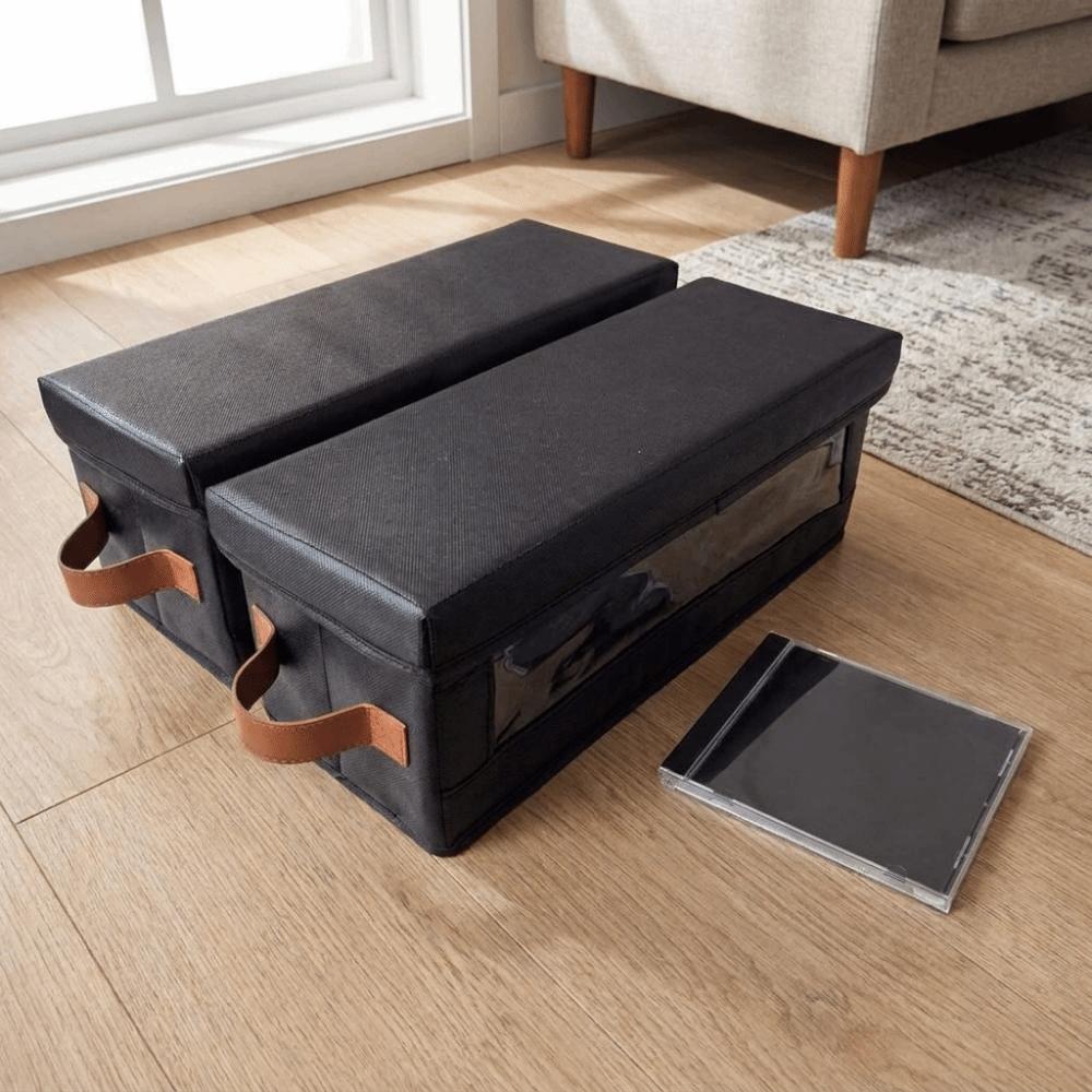 Dust-proof Visible Window CD Storage Box Large Capacity CD Case CD Box  Audio Collection