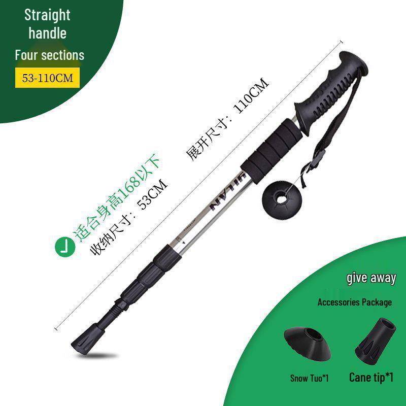 Telescopic Folding Multi-functional Hiking Poles for Men, Women, and Children - Self-defense and Mountain Climbing Walking Sticks by Chun Chu.