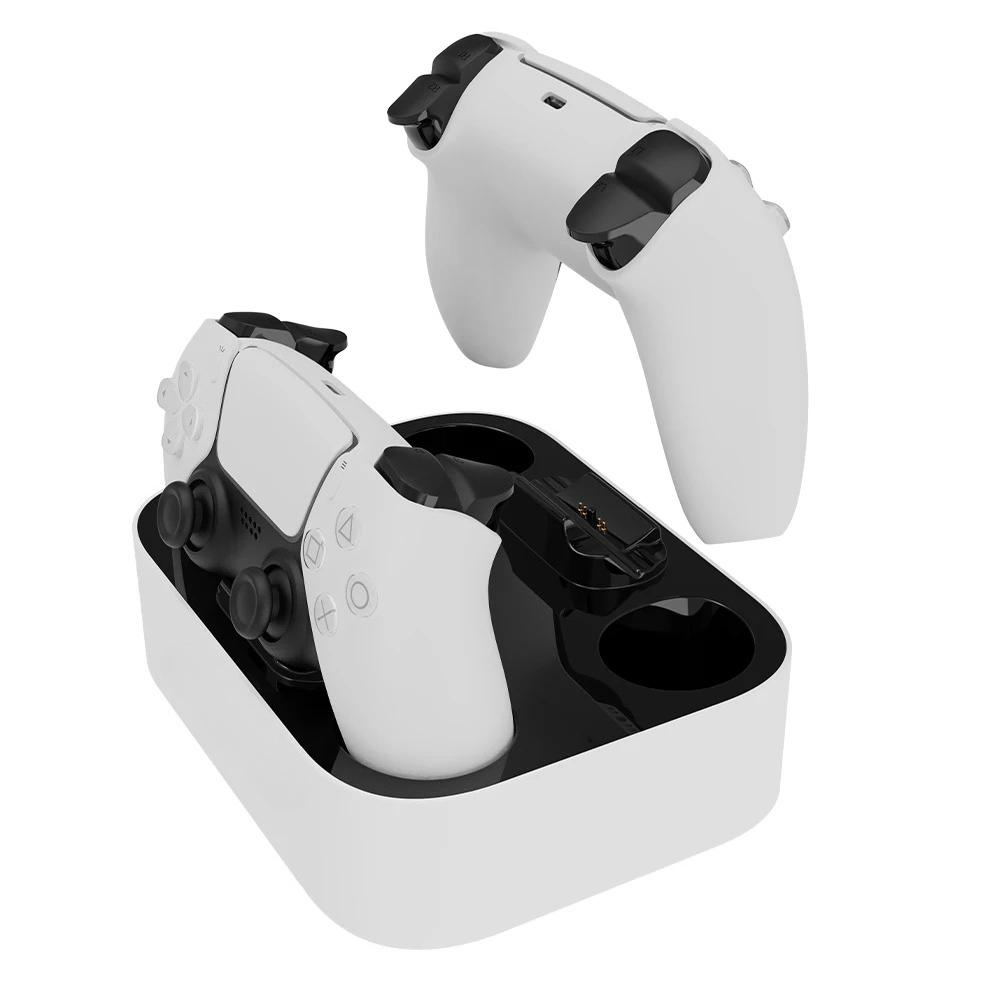 Dual Controller Charger for PlayStation 5 / PS5 DualSense / Edge Controller Charging Station Dock