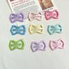 Little Girl Dopamine Bow Hair Clip Children's Cute BB Clip Baby Side Clip Girl Back of Head Broken Hair Hairpin