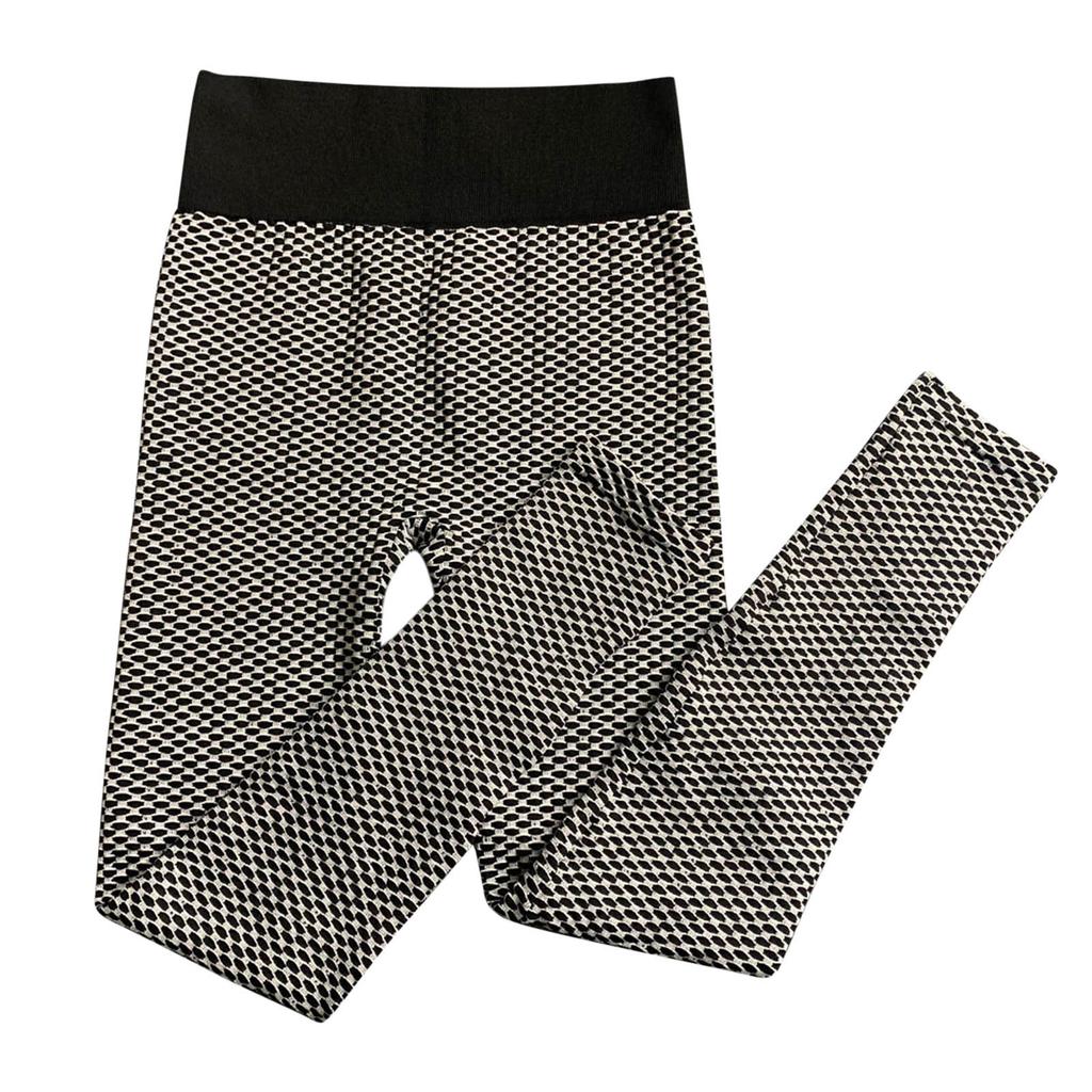 Leggings de Fitness extensibles taille haute pour femmes, pantalons de Yoga avec impression de treillis
