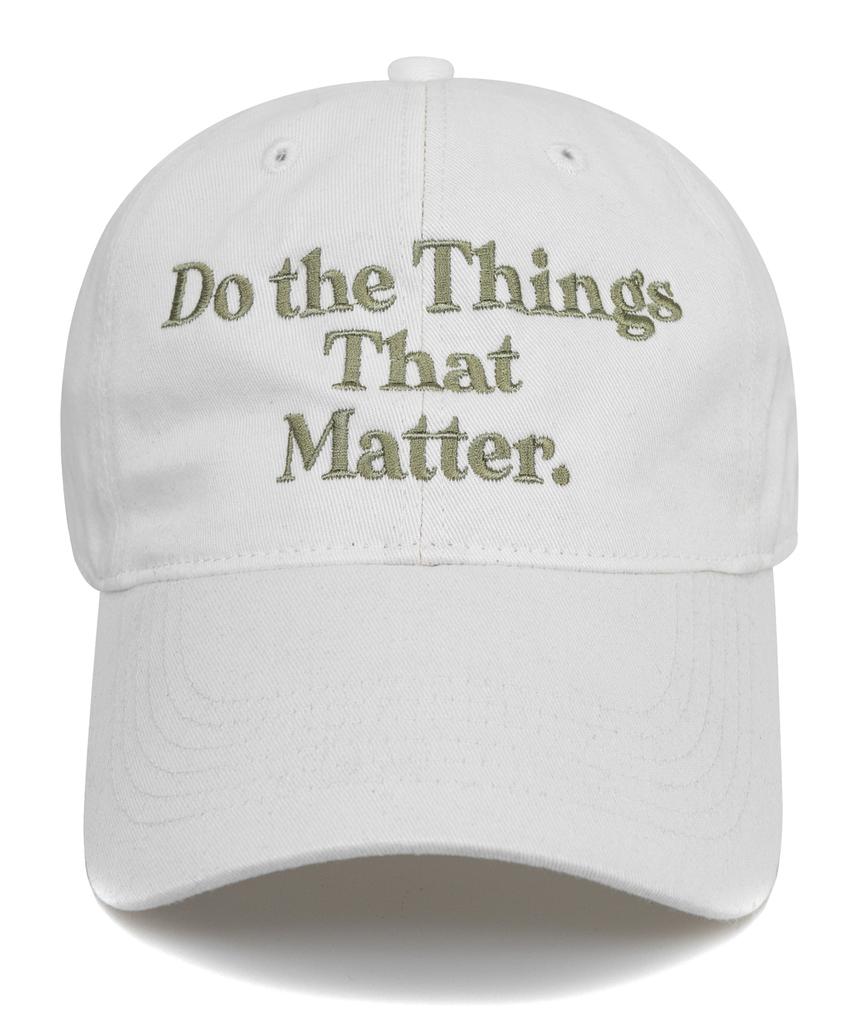 Wig That Matter Washed Ball Cap - White