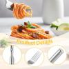 Stainless Steel Telescopic Dining Spork Table Folding Portable Tableware Outdoor Camping Barbecue Fork Household Fork Bbq Tools