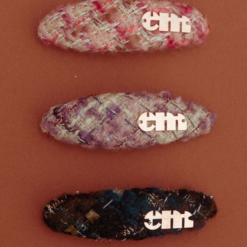 Elizabeth Moments Oval Mixed Tweed Hair Pin