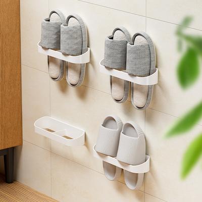 1PC Bathroom Slipper Rack Non-punching Wall-mounted Household Toilet Wall Shoe Drain Rack Storage Artifact Rack